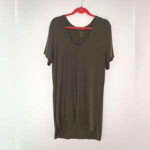 Army Green T-shirt Dress